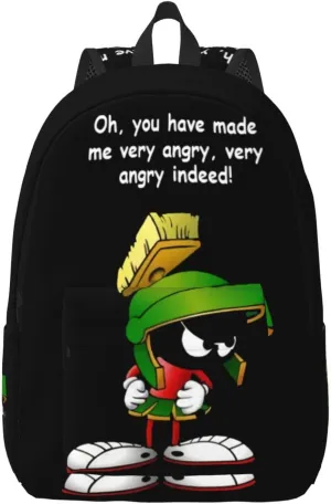 Canvas Backpacks Marvin Anime The Martian Laptop Backpack Unisex Multipurpose Double Shoulder Bag for Camping Travle Work Hiking Gifts