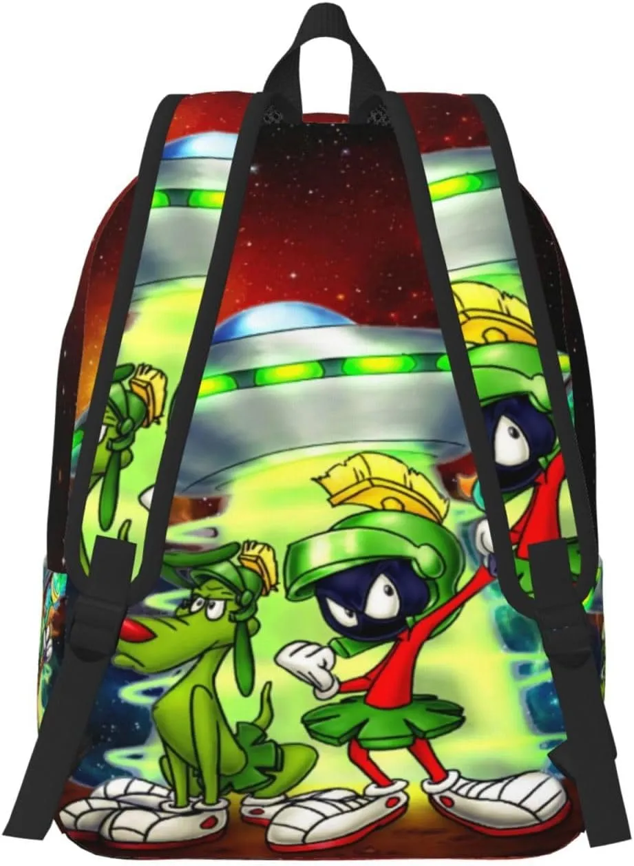 Canvas Backpacks Marvin Anime The Martian Laptop Backpack Unisex Multipurpose Double Shoulder Bag for Camping Travle Work Hiking Gifts
