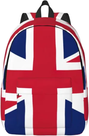 Canvas Fashions British flag Print Backpacks,Casual Lightweight Sports Rucksack Travel Multipurpose Bag