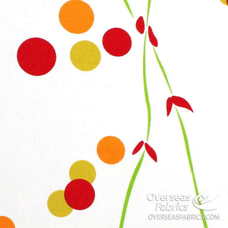 Canvas Print 60" - Bubble Floral, White