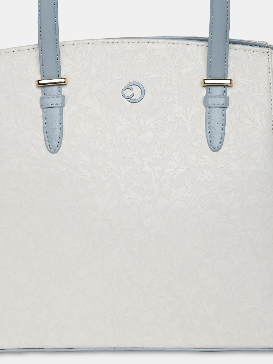Caprese Aurora Medium Blue Tote Bag