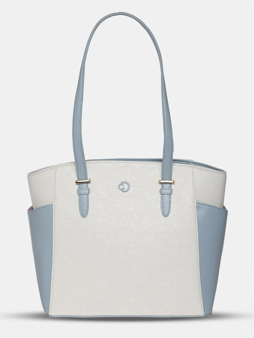Caprese Aurora Medium Blue Tote Bag