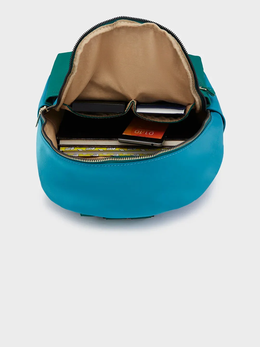Caprese Casper Medium Blue Casual Backpack