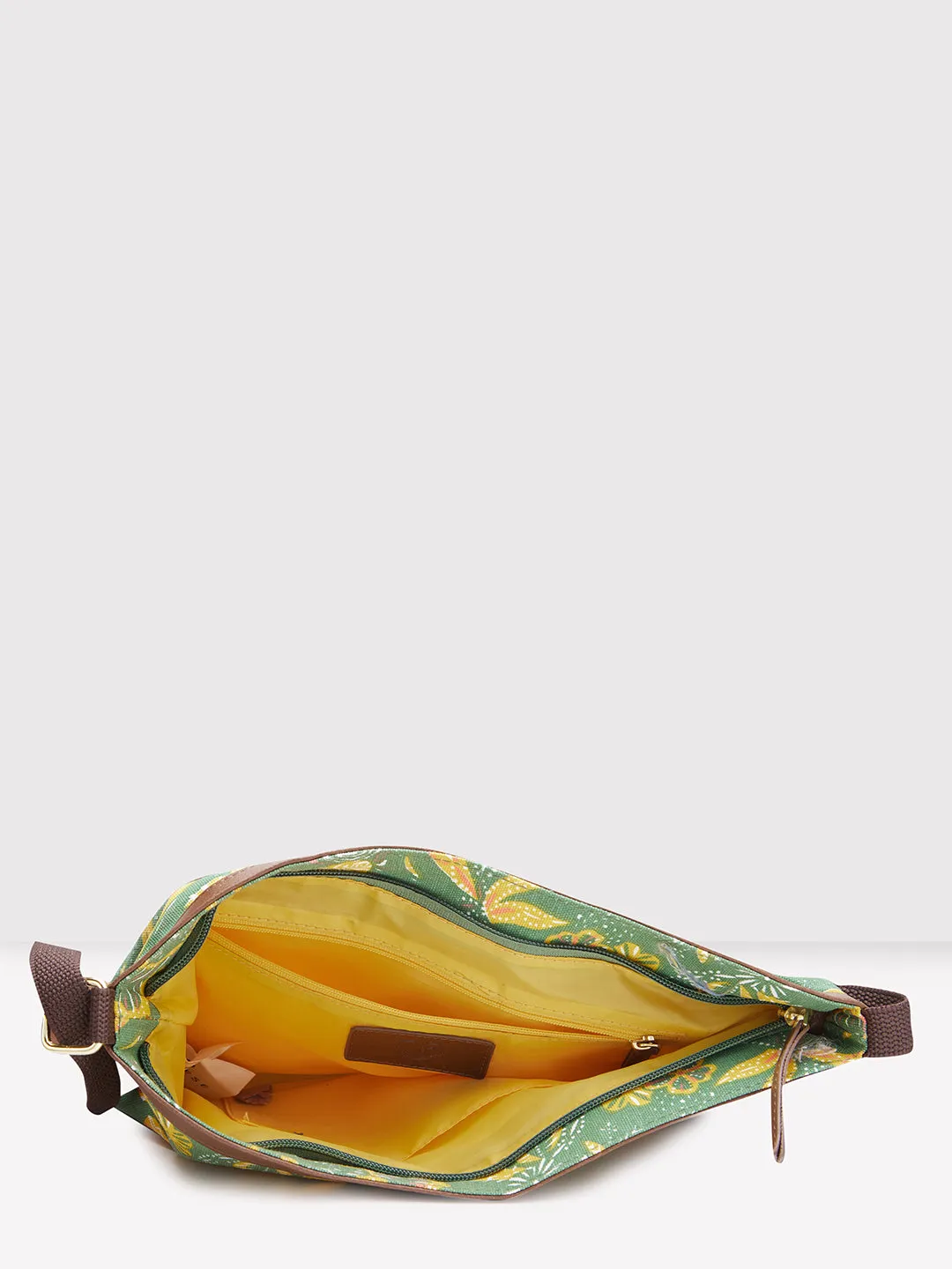 Caprese Hazel Large Olive Sling Bag