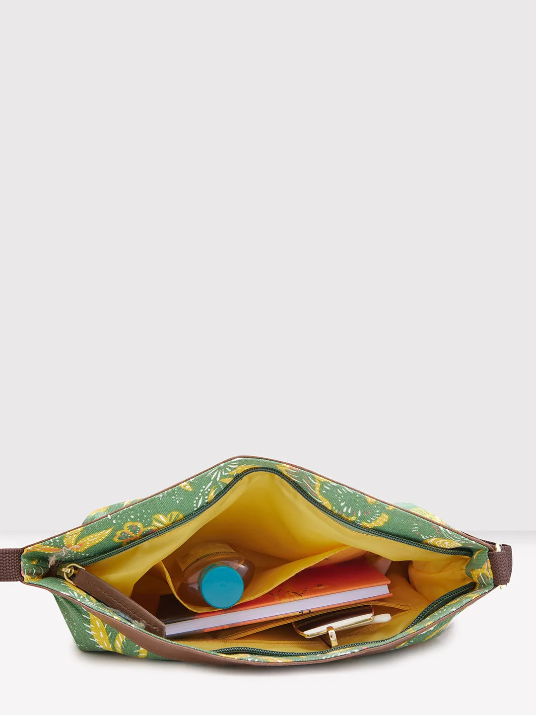 Caprese Hazel Large Olive Sling Bag