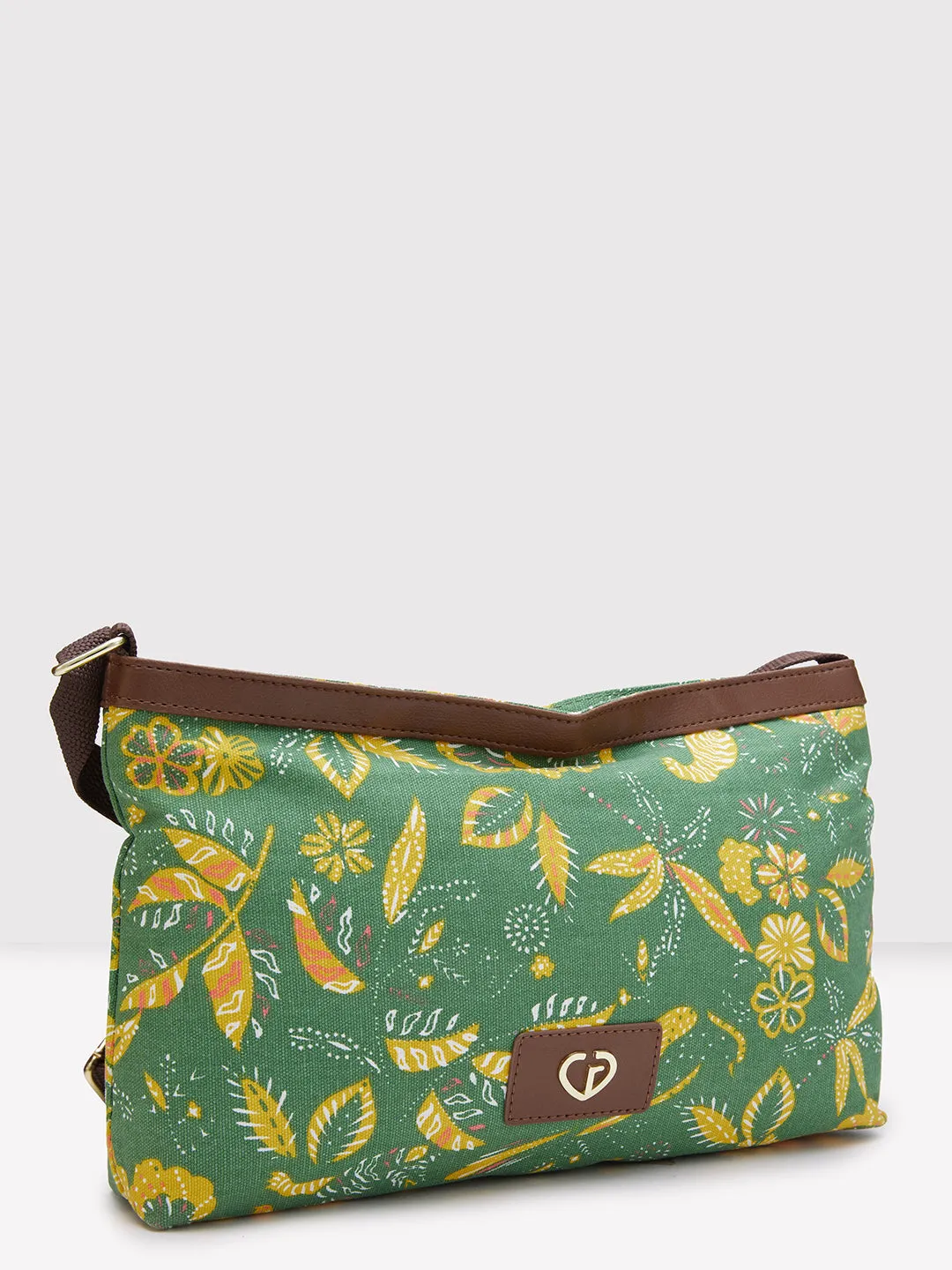 Caprese Hazel Large Olive Sling Bag