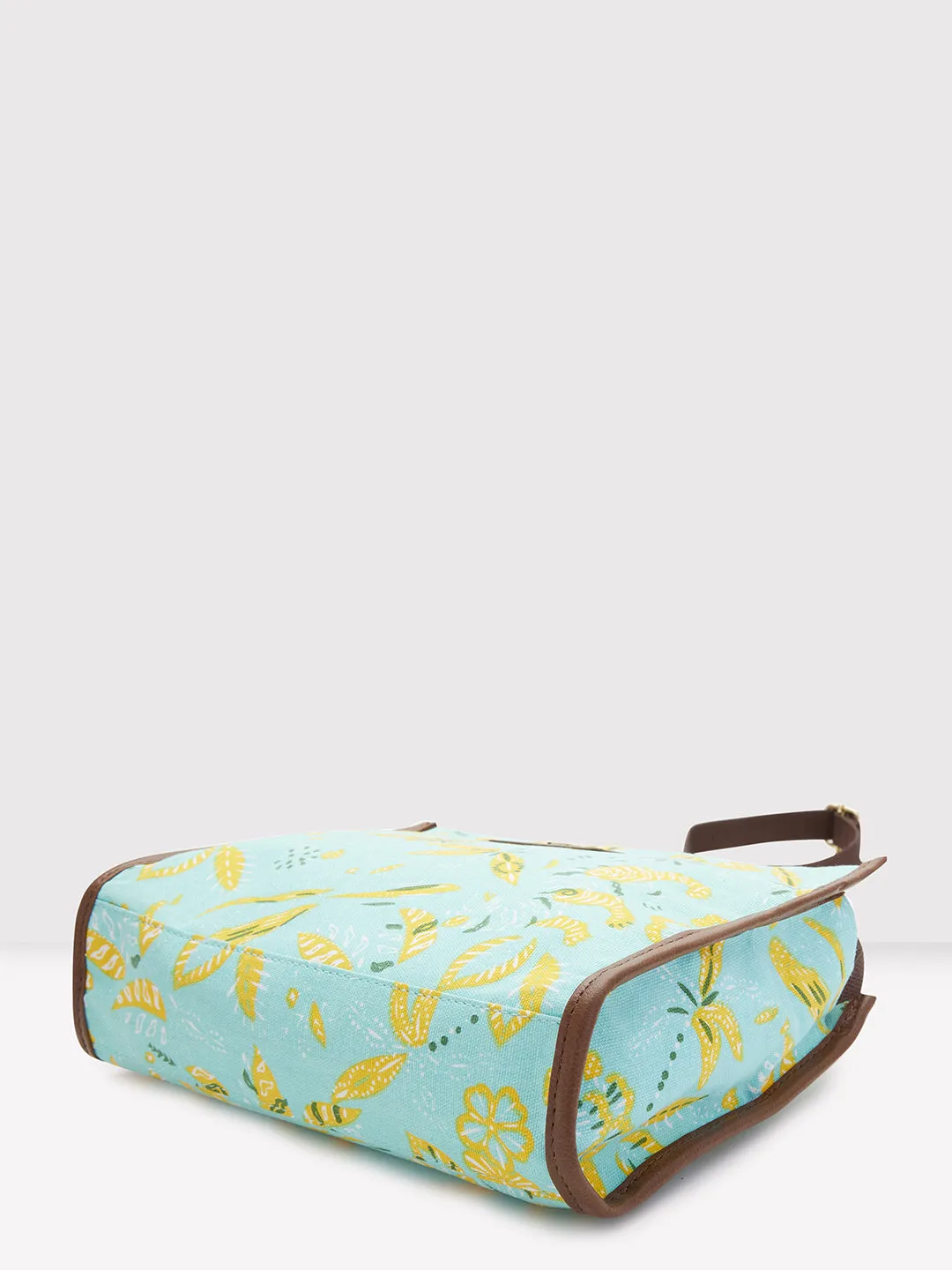 Caprese Hazel Medium Aqua Sling Bag