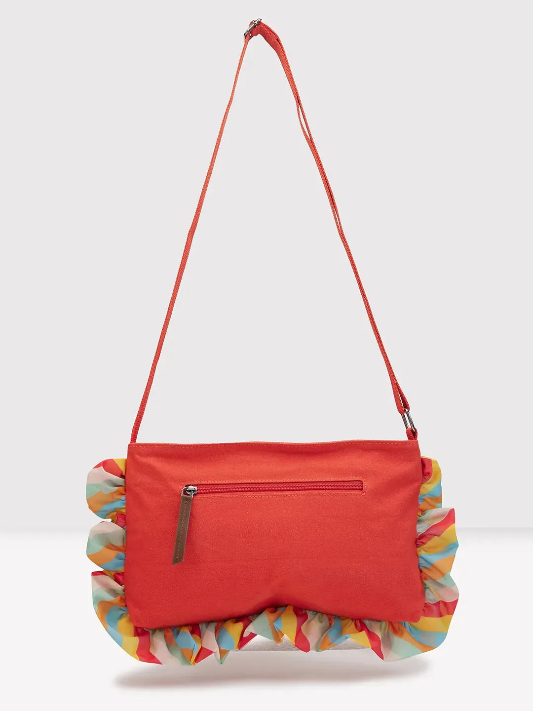 Caprese Oakley Large Red Sling Bag