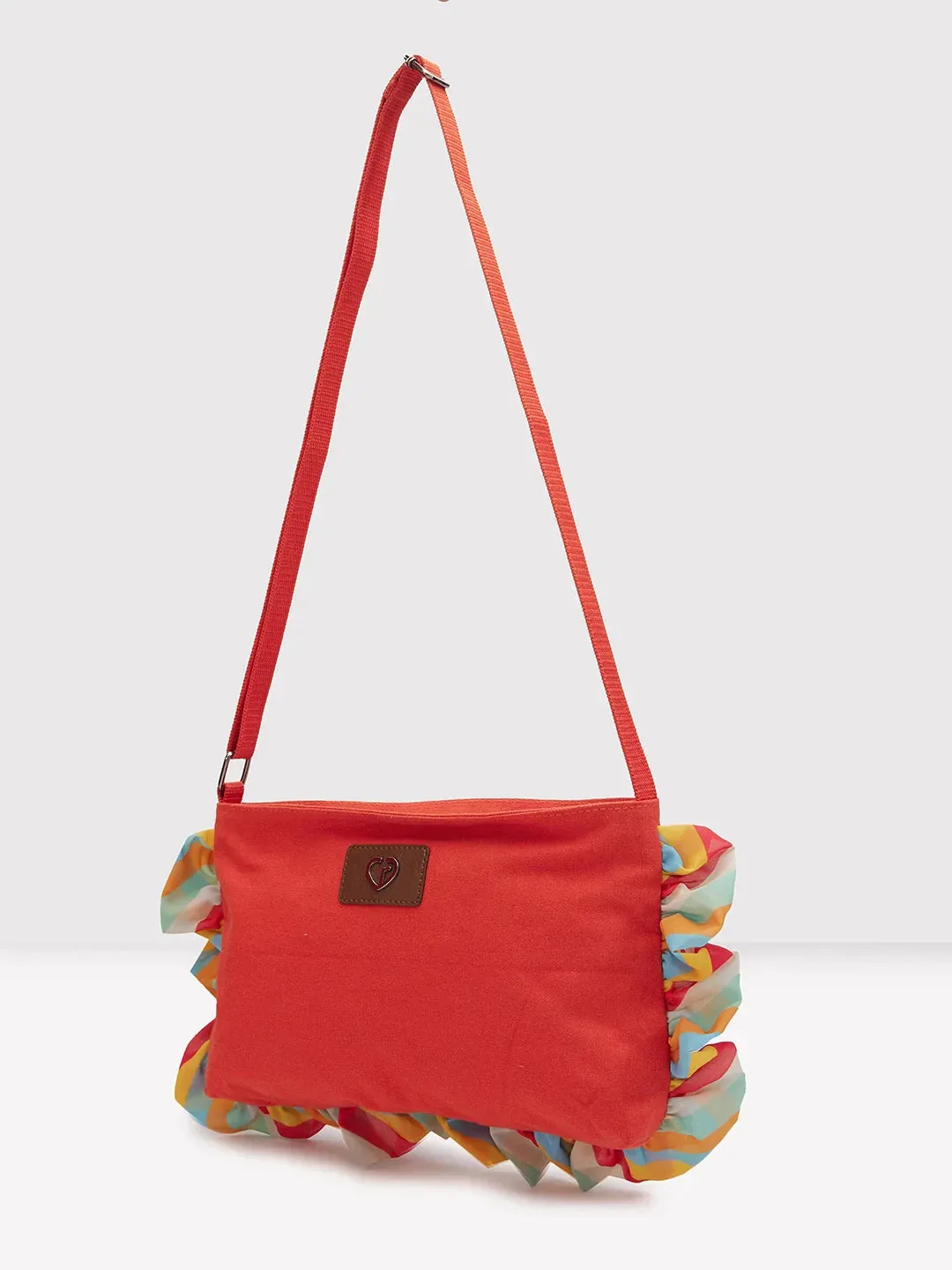 Caprese Oakley Large Red Sling Bag