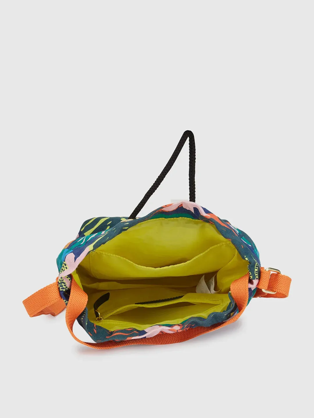 Caprese Octavia Small Indigo Drawstring Sling Bag