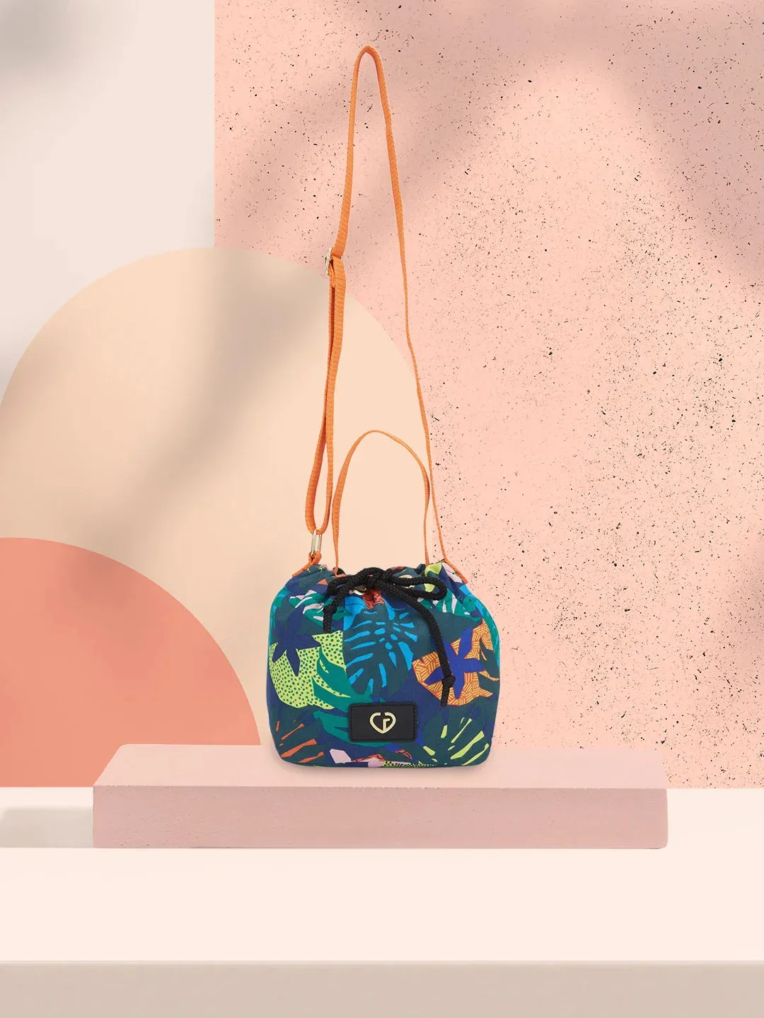 Caprese Octavia Small Indigo Drawstring Sling Bag