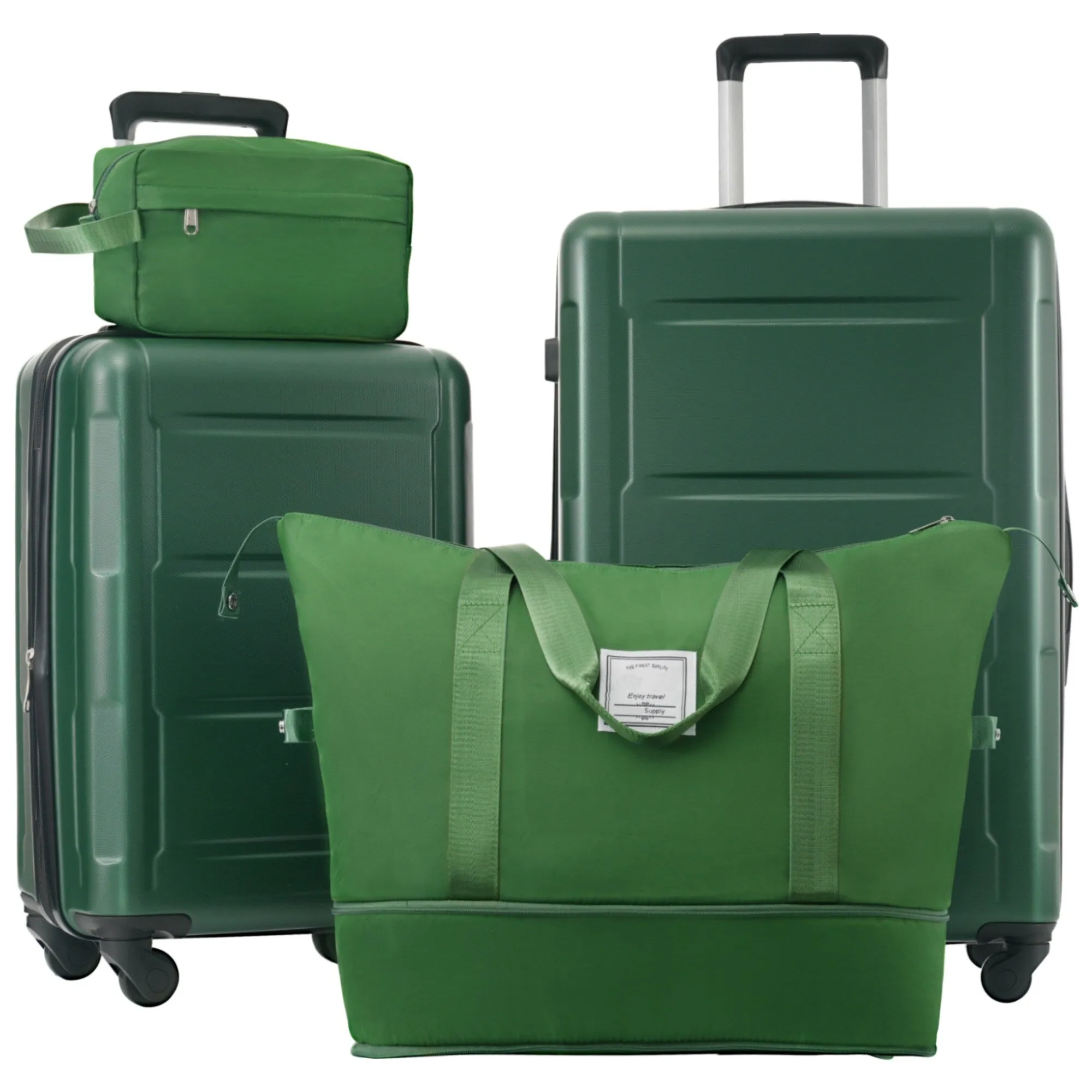 Carry On Lightweight Luggage, Suitcases with Spinner Wheels, 2 Piece Set (20/24), ABS PC Hardshell Luggage with TSA Lock & Bags