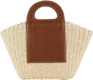 Casual Rattan Woven Straw Hobo Tote & Large Summer Beach Satchel Handbags for Women Vacation Purse