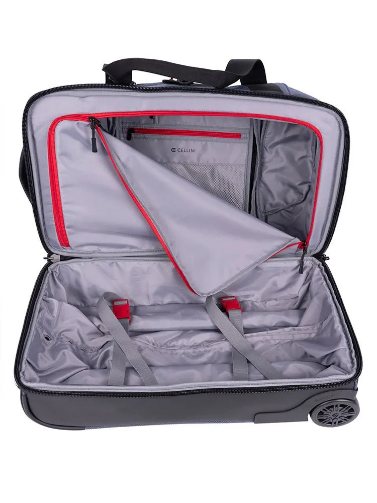 Cellini Xplorer Small Double Decker Trolley Duffel | Black
