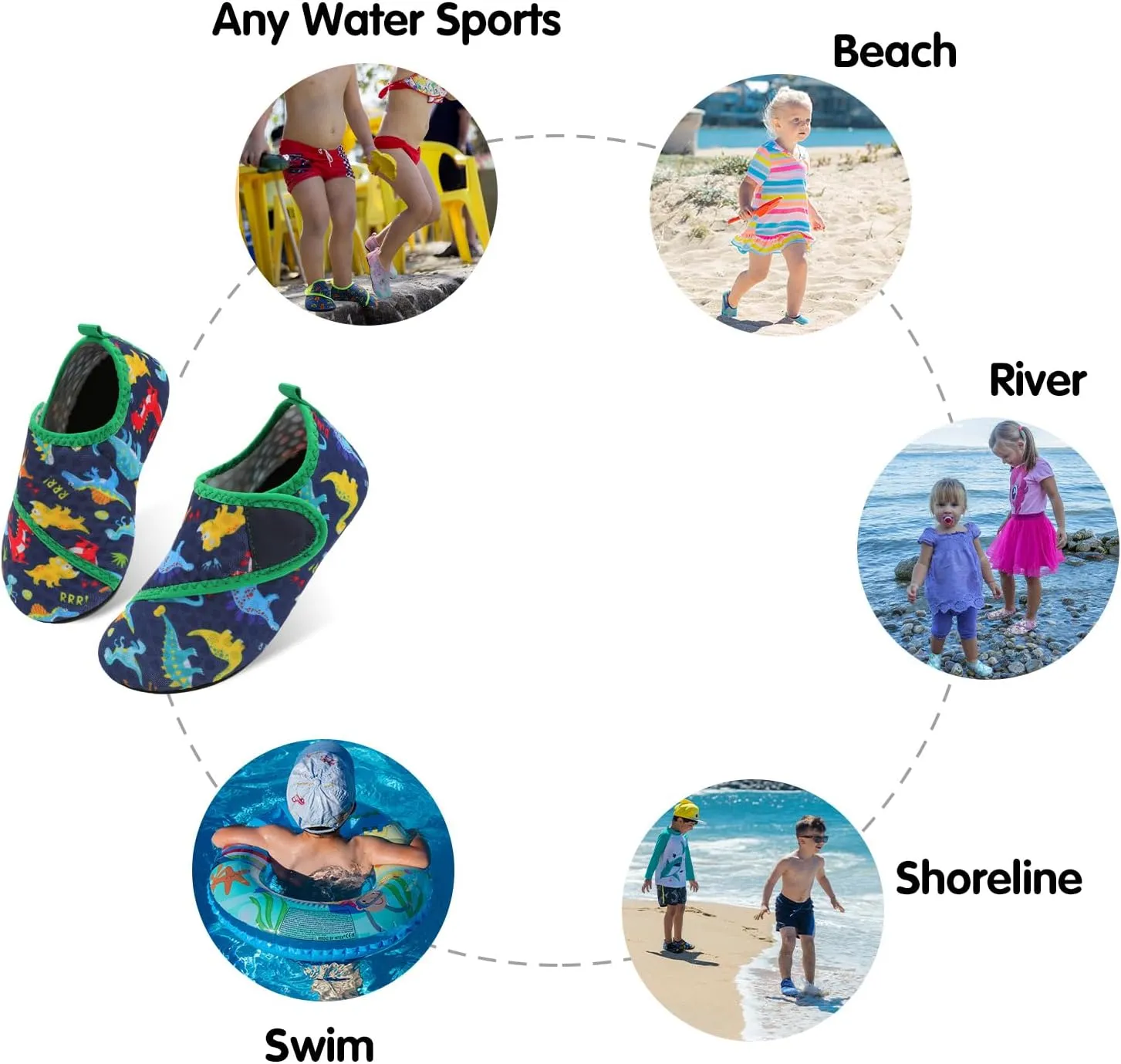 Centipede Demon Kids Water Shoes Girls Boys Outdoor Quick Dry Barefoot Aqua Socks for Sport Beach Swim Pool Surf