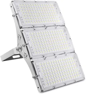 CHARON 300W LED Flood Light, 24000LM Super Bright Outdoor Security Lights with Wider Lighting Angle, 6000K Daylight White, IP66 Waterproof Outdoor Lighting for Garage, Garden, Lawn, Yard, Parking Lot