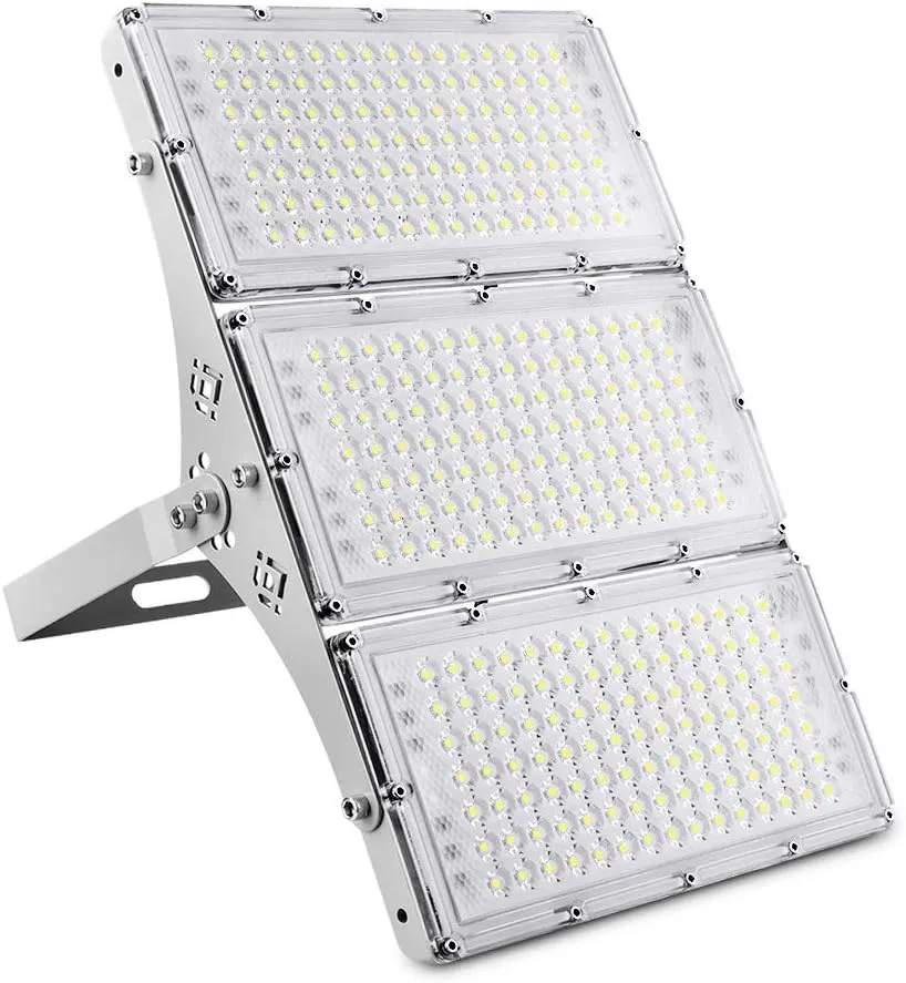 CHARON 300W LED Flood Light, 24000LM Super Bright Outdoor Security Lights with Wider Lighting Angle, 6000K Daylight White, IP66 Waterproof Outdoor Lighting for Garage, Garden, Lawn, Yard, Parking Lot