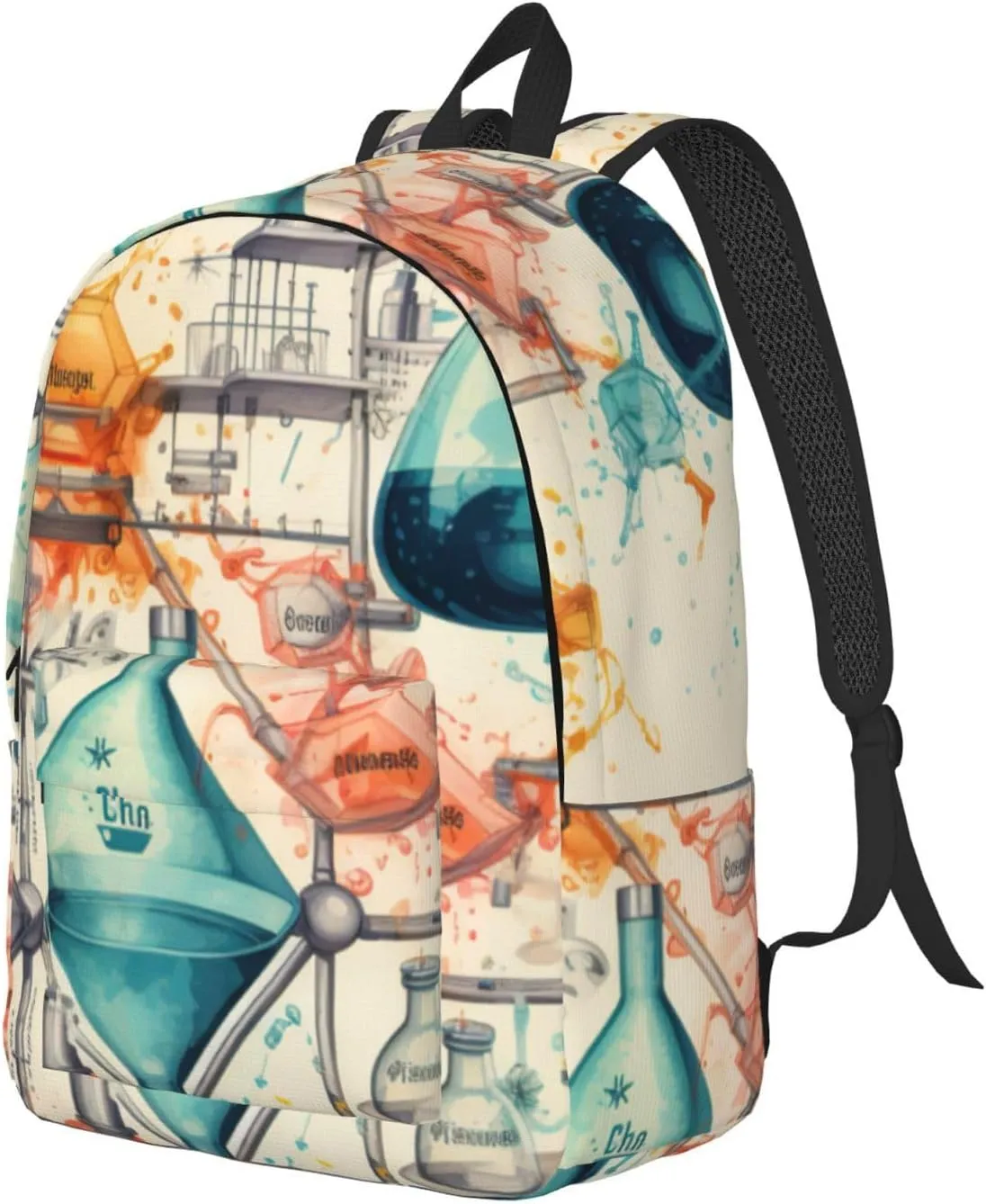 Chemistry Print Canvas Casual Lightweight Duffel Bag, Fashion Duffel Bag, Unisex Travel Backpack
