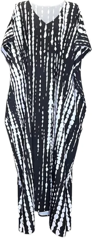 Chic Pullover Kaftan Summer Dresses for Women Provide Sunblock as Swimsuit Cover up