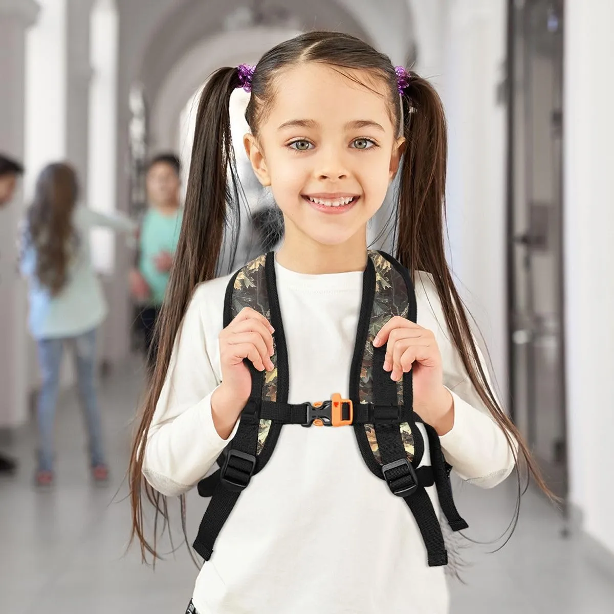 CHIFIGNO Custom Little Kids Backpacks for Girls and Boys with Name, Realistic Camouflage Personalized Mini Travel Bag Back to School