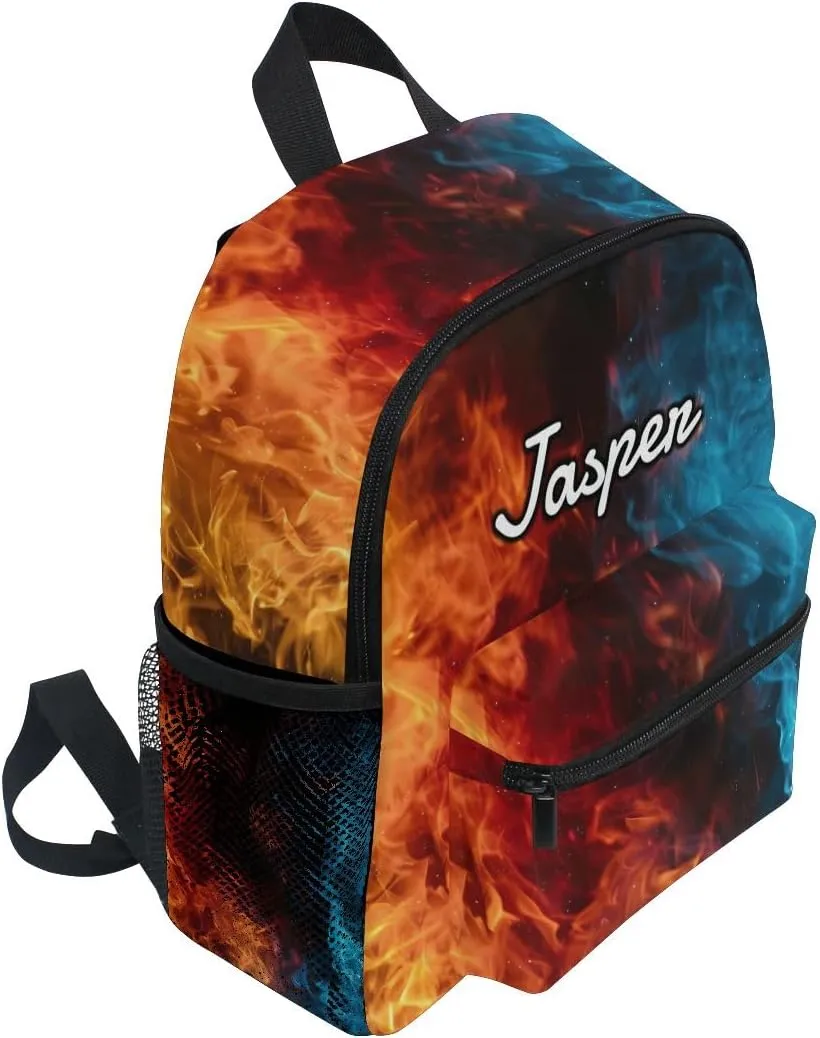 CHIFIGNO Custom Little Kids Backpacks Personalized Mini Travel Bag Elementary Kindergarten Bag for Boys Girls, Customize Name