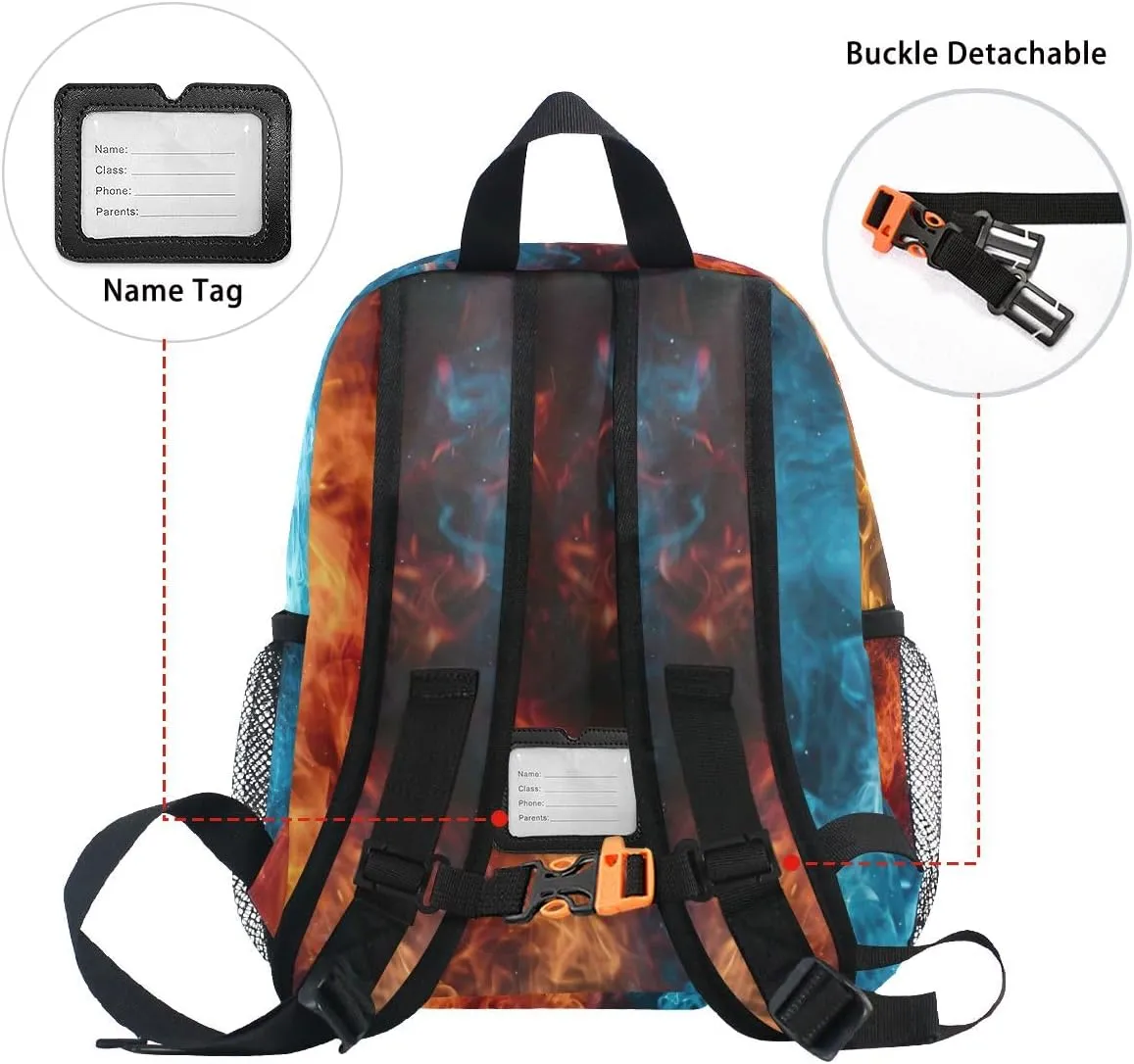 CHIFIGNO Custom Little Kids Backpacks Personalized Mini Travel Bag Elementary Kindergarten Bag for Boys Girls, Customize Name