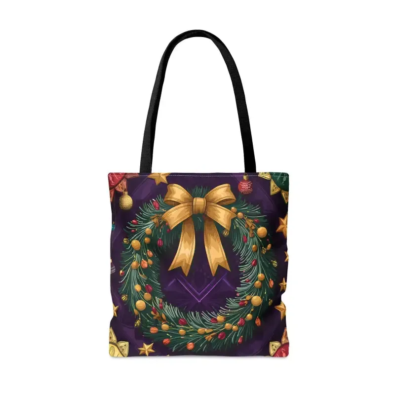 Christmas Wreath Aop Tote Magical Style and Function