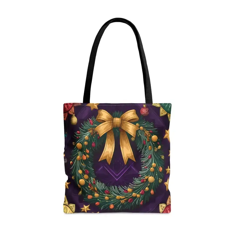 Christmas Wreath Aop Tote Magical Style and Function