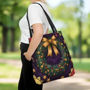 Christmas Wreath Aop Tote Magical Style and Function