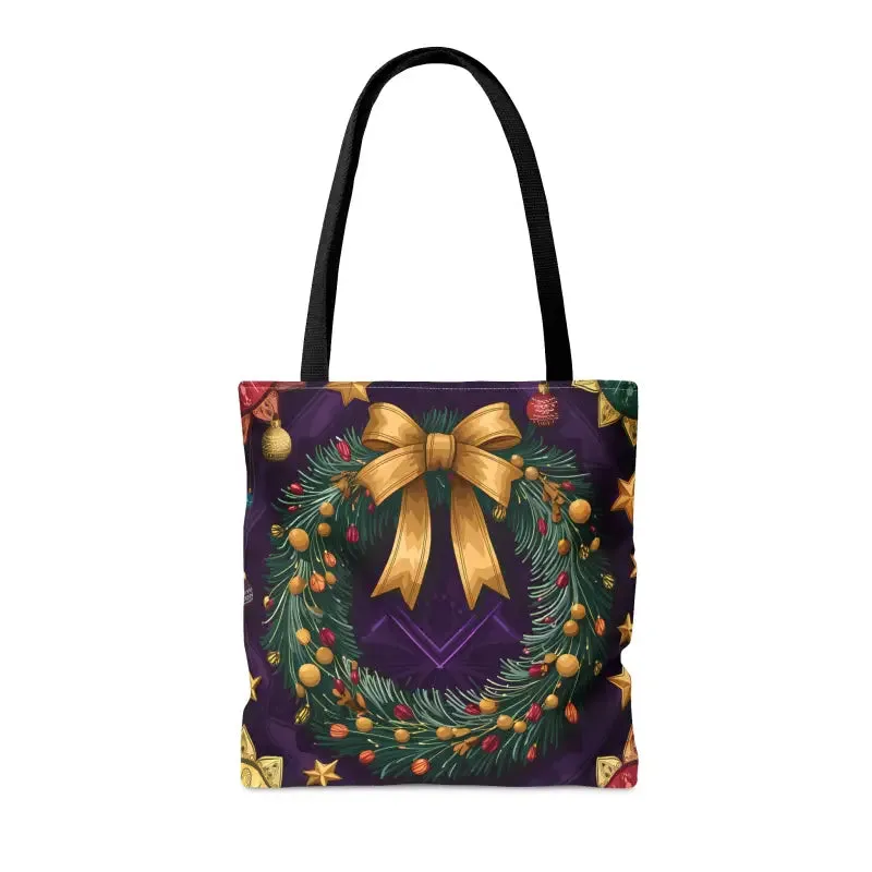 Christmas Wreath Aop Tote Magical Style and Function