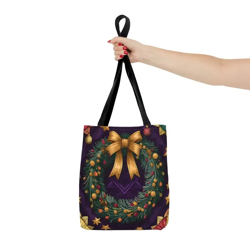 Christmas Wreath Aop Tote Magical Style and Function
