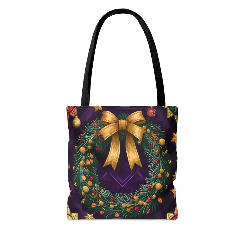 Christmas Wreath Aop Tote Magical Style and Function