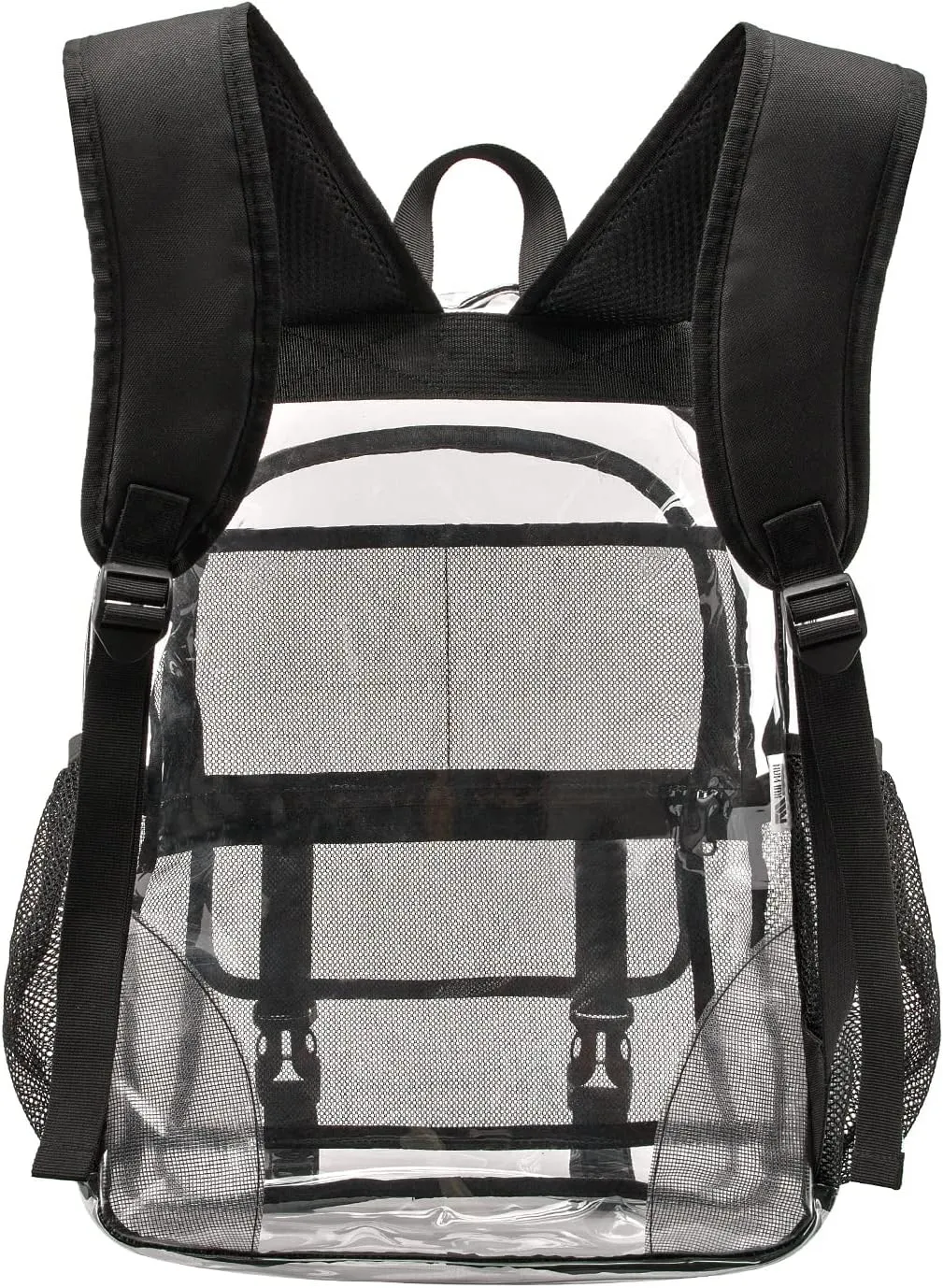 Clear Backpack, Large Clear Bag Stadium Approved Heavy Duty PVC Transparent See Through Backpacks for College,Stadium,Work,Security,Festival