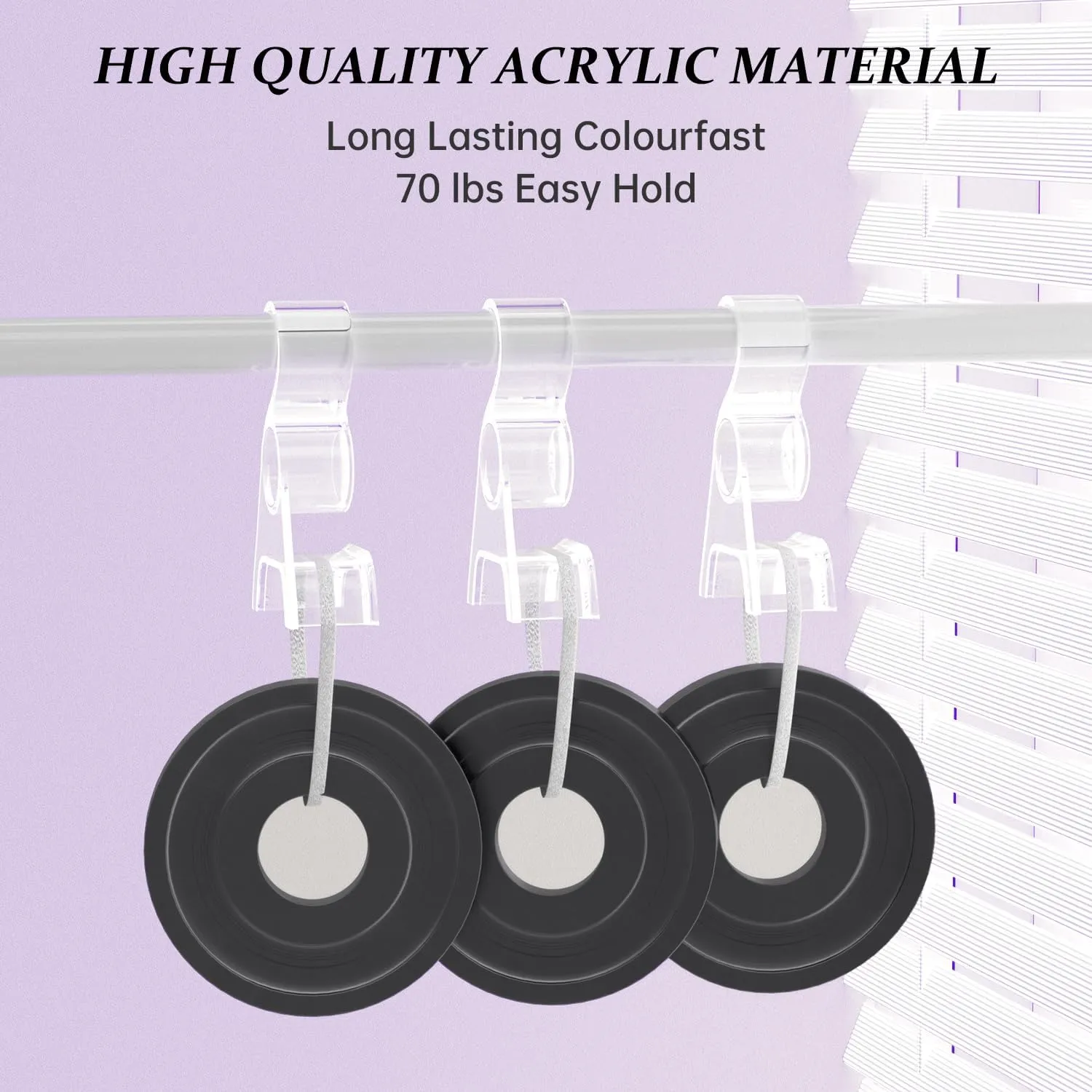 Clear Purse Hangers for Closet Organization 3-Pack | Multi-Purpos Acrylic Organizers and Storage Bag Hangers for Hanging Handbags, Durable Purse Hooks