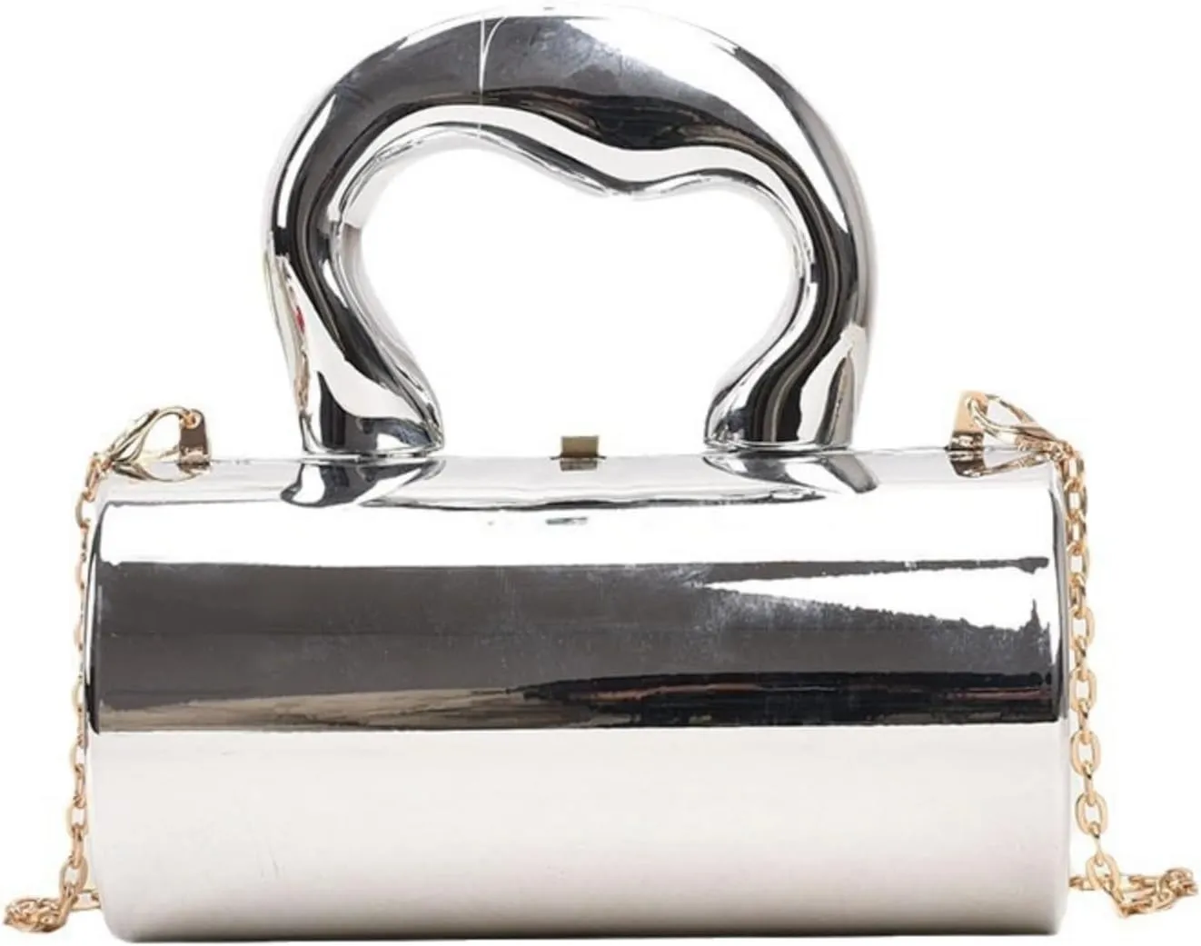 Clutch Tote Bag for Women, Acrylic Hobo Purse Y2k Clutch Fashion Crossbody Handbag Cylindric Evening Shoulder Bag