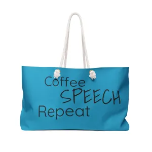 Coffee Speech Repeat Tote Bag for Speech Therapist Gift for SLP Therapy Tote bag