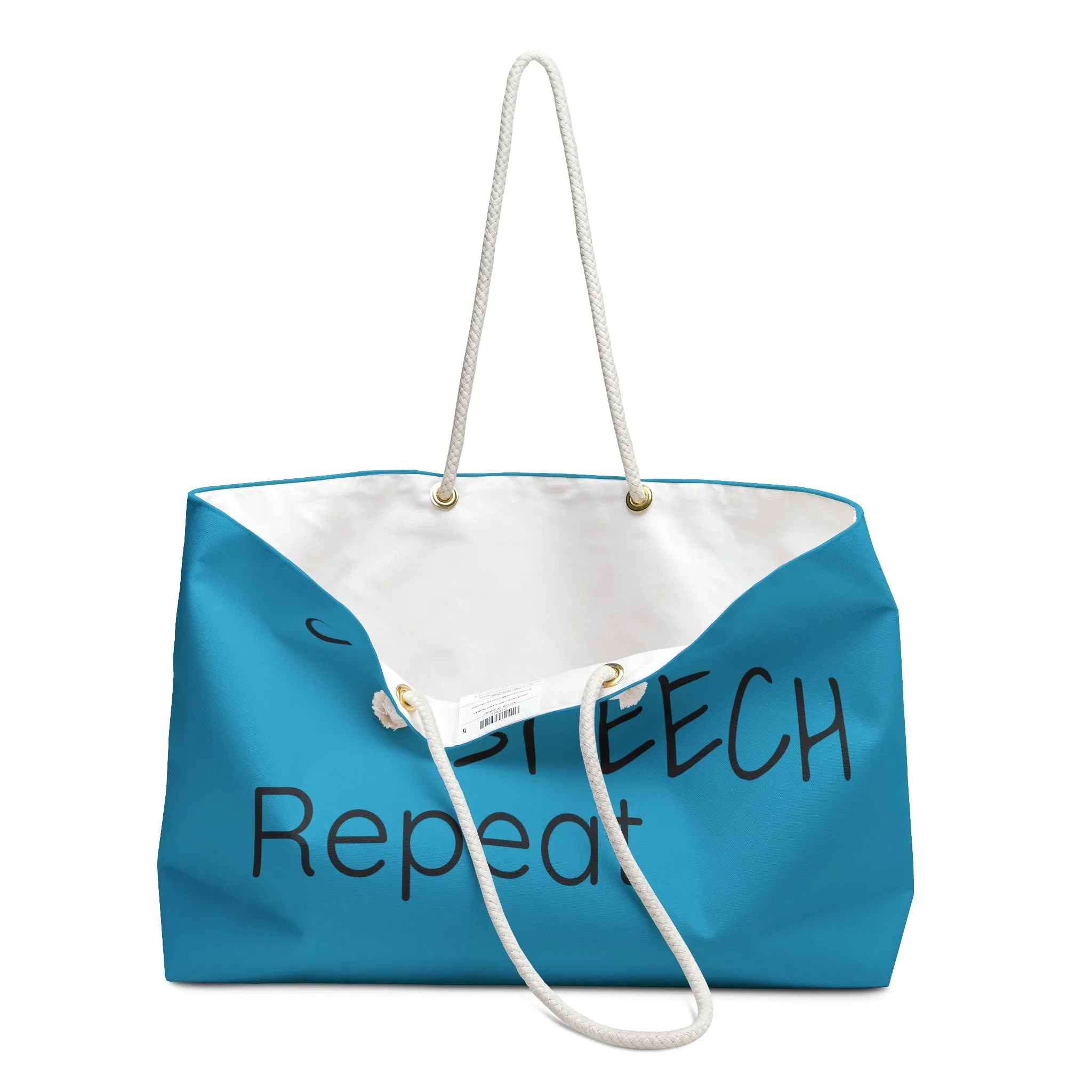 Coffee Speech Repeat Tote Bag for Speech Therapist Gift for SLP Therapy Tote bag