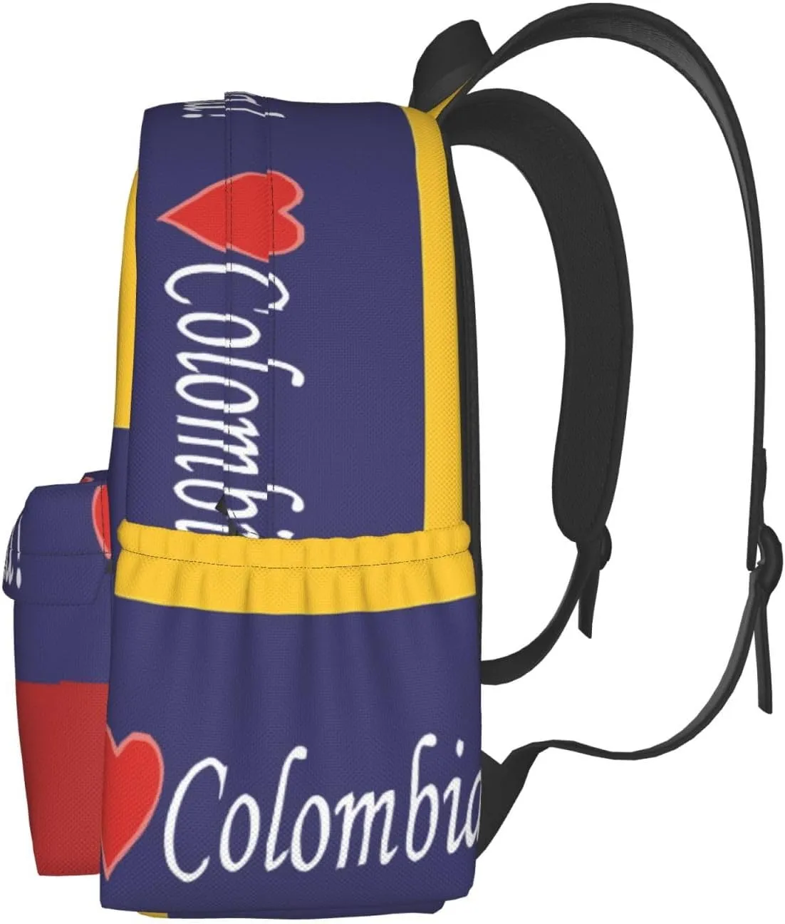 Colombian Colombia Flag Large Travel Backpack Casual Backpacks Laptop Daypack Working Rucksack Lightweight Back Pack Sports Bag with Adjustable Shoulder Strap