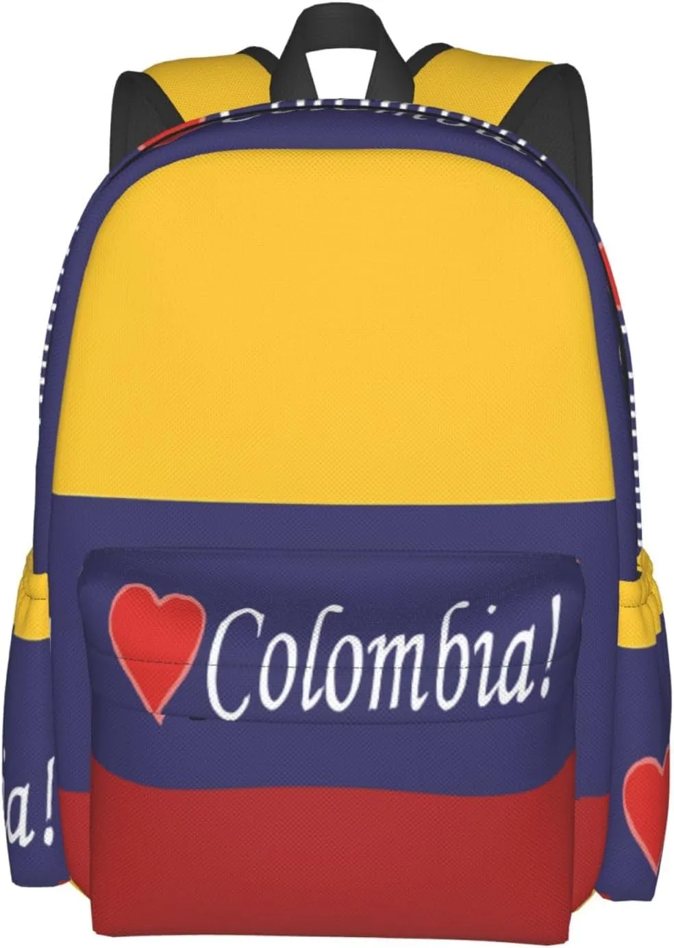 Colombian Colombia Flag Large Travel Backpack Casual Backpacks Laptop Daypack Working Rucksack Lightweight Back Pack Sports Bag with Adjustable Shoulder Strap