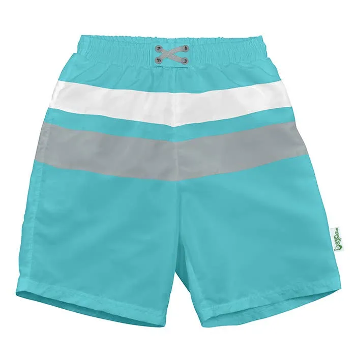 Color Block Trunks w/ Built-in  Swim Diaper