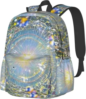 Colorful Glass Light Tunnel Adult Backpacks 15 Inch Laptop Backpack Travel Bag for Men Women Gifts