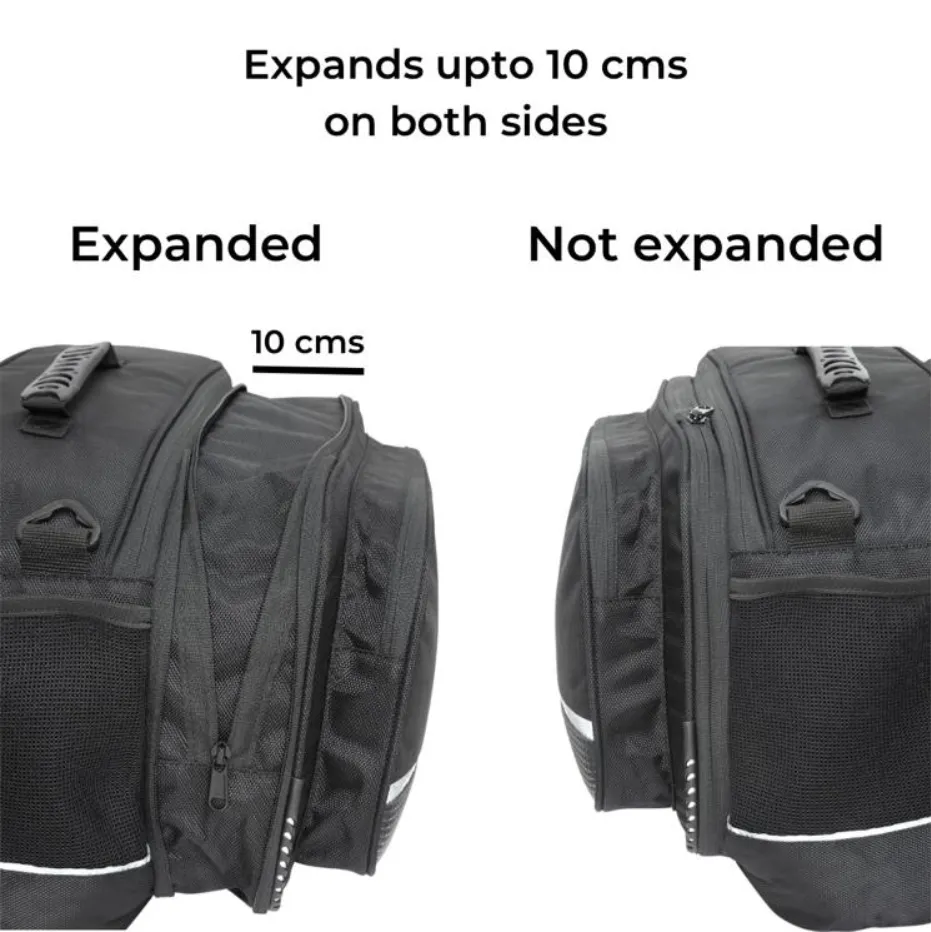 Combo 13: Stallion 50L Saddle Bag   Jaws Mini Magnetic 18L Tank Bag