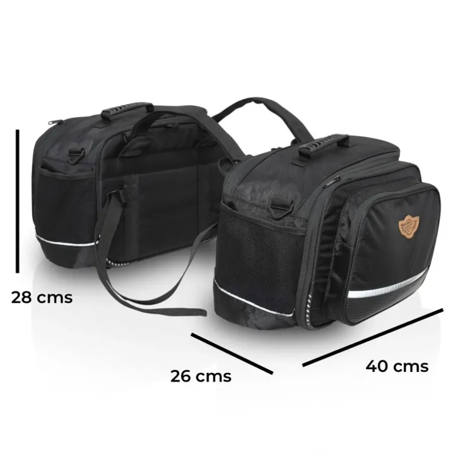 Combo 13: Stallion 50L Saddle Bag   Jaws Mini Magnetic 18L Tank Bag