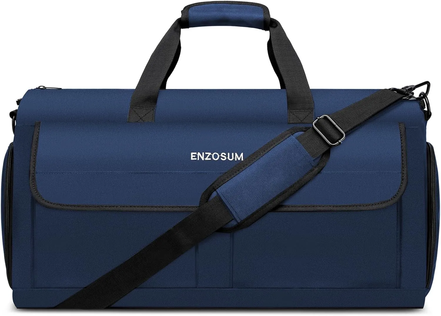Convertible Garment Bags for Travel, Large Suit Bag Garment Duffle Bag with Shoulder Strap & Shoes Compartment, Carry On Garment Bag for Men Women-2 in 1 Hanging Suit Bags for Travel, Blue