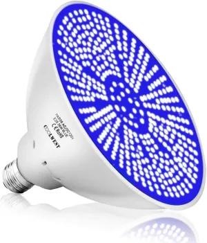 COOLWEST 120V Led Blue Pool Light for Inground Swimming Pool, 36W Endless Ocean Blue Replacement Bulb for E26 Base Par56 Bulb with Switch Control