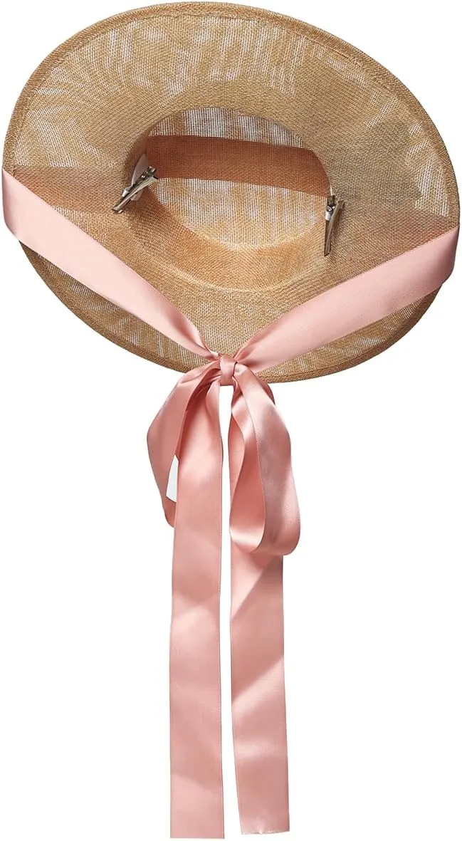 COSDREAMER Womens Victorian Hat Vintage Tea Party Sun Hat Flat