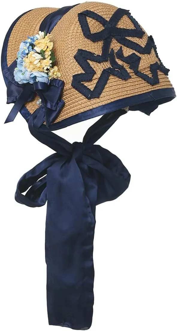COSDREAMER Womens Victorian Hat Vintage Tea Party Sun Hat Flat