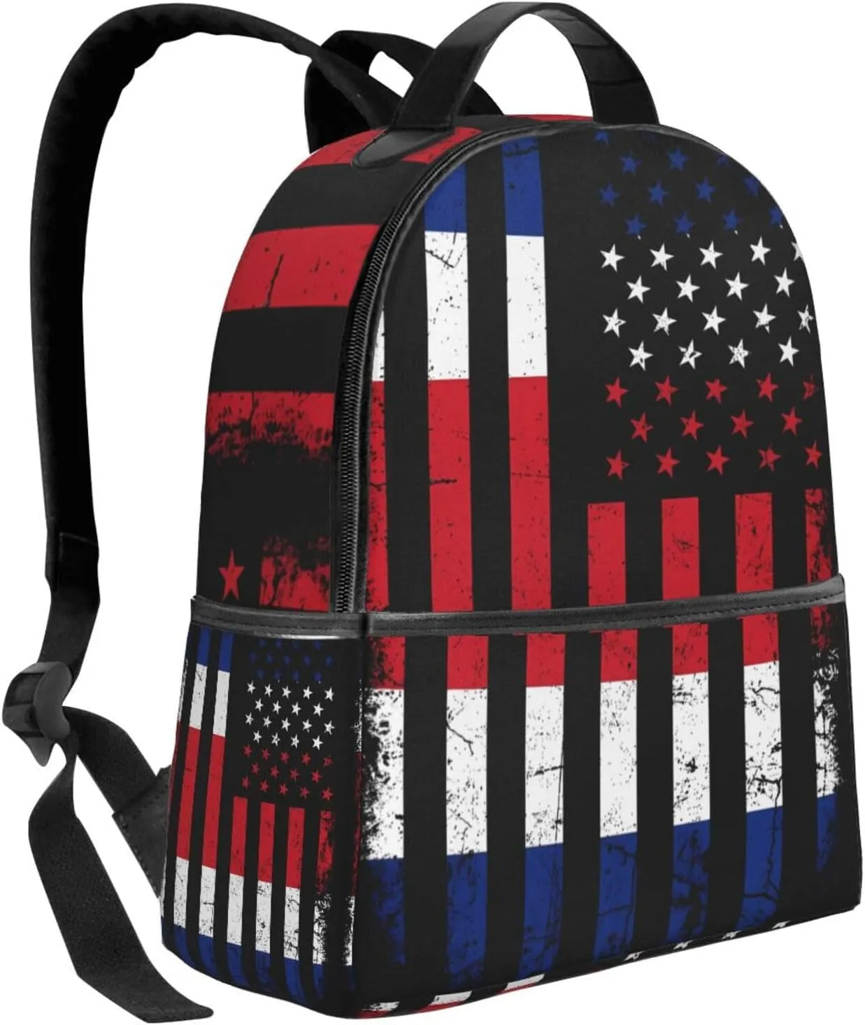 Costa Rican American Flag Costa Rica Roots Casual Backpacks Laptop Backpack Carry-on Daypack Sports Travel Rucksack Lightweight Working Bag for Outdoor Hiking Cycling Walking