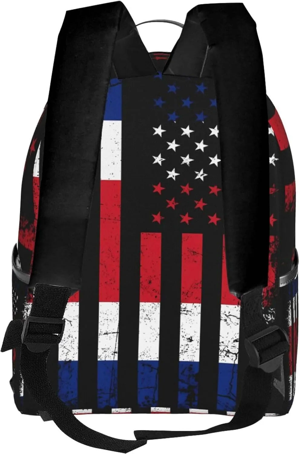 Costa Rican American Flag Costa Rica Roots Casual Backpacks Laptop Backpack Carry-on Daypack Sports Travel Rucksack Lightweight Working Bag for Outdoor Hiking Cycling Walking