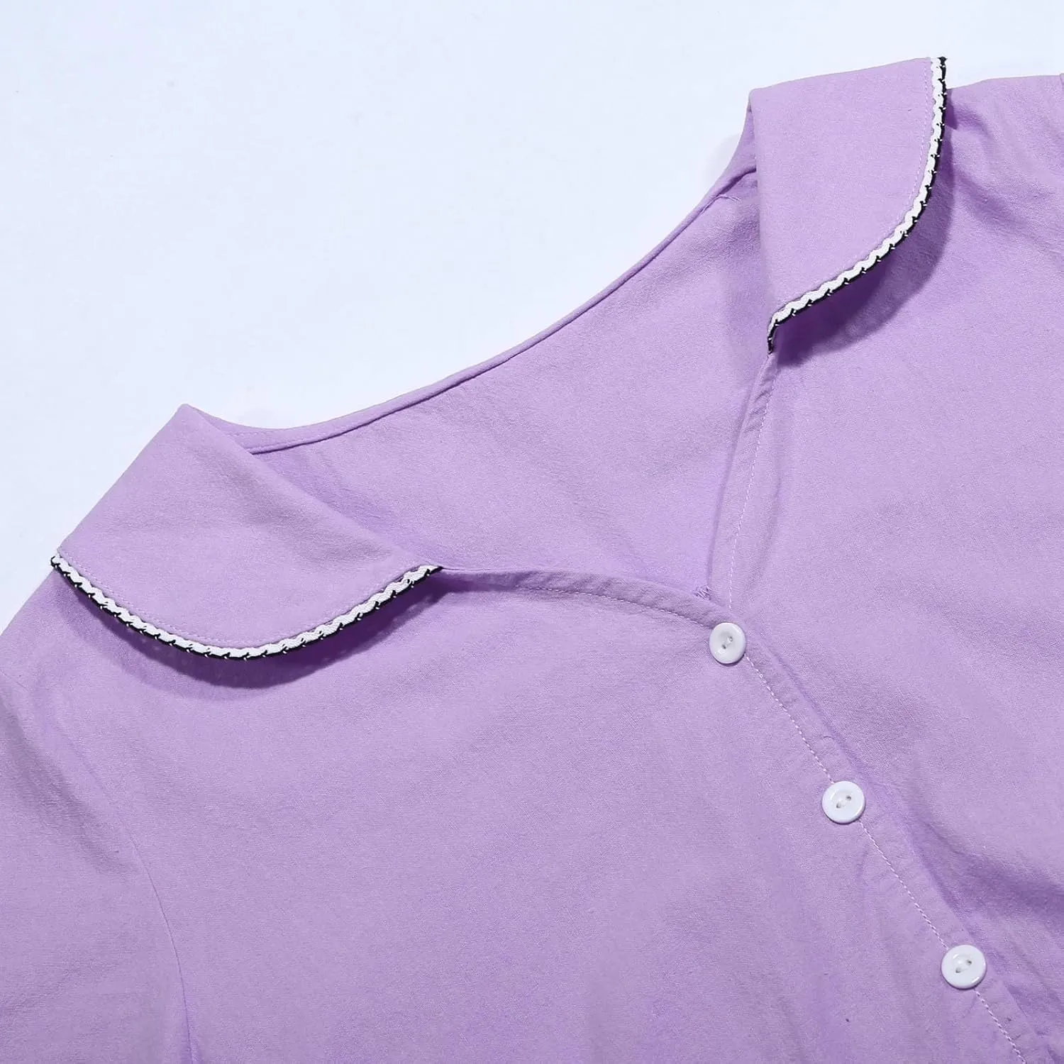Cotton Linen Dresses for Women 2025 Trendy Button Down Plus Size Flowy A Line Maxi Dress Summer 3/4 Sleeve Boho Sundress